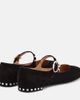 Gianvito Rossi Gianvito Rossi Crystal Mary Ribbon suede ballet flats - 3