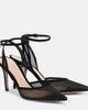 Gianvito Rossi Gianvito Rossi Dorotea suede-trimmed slingback pumps - 1