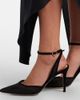 Gianvito Rossi Gianvito Rossi Dorotea suede-trimmed slingback pumps - 2