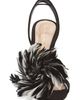 Gianvito Rossi Gianvito Rossi Fenice Satin & Feather Slingback Sandal - 4