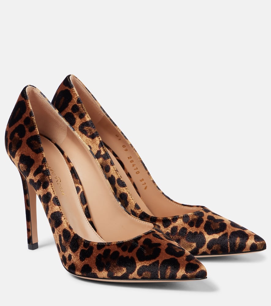 Gianvito Rossi - Gianvito 105 leopard-print velvet pumps Gianvito Rossi - Gianvito 105 leopard-print velvet pumps