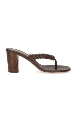 Gianvito Rossi Gianvito Rossi Gianvito Rossi Leather Braided Ubud Thong