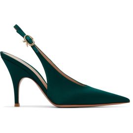 Gianvito Rossi Gianvito Rossi Green Sofia Sling Heels