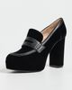 Gianvito Rossi Gianvito Rossi Hadden Velluto Calfskin Heels Black/Black - 2