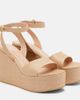 Gianvito Rossi Gianvito Rossi Haiti raffia platform wedge sandals - 1