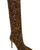 Gianvito Rossi Gianvito Rossi Hansen Leopard Print Pointed Toe Suede Over the Knee Boot - 1