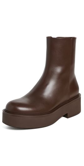 Gianvito Rossi Gianvito Rossi Hiro Vitello Glove Booties Brown