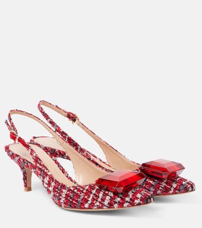 Gianvito Rossi Gianvito Rossi BouclÃ© slingback pumps