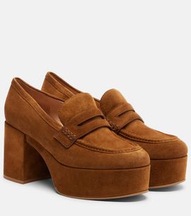 Gianvito Rossi Gianvito Rossi Jenna suede loafer pumps