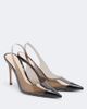 Gianvito Rossi Gianvito Rossi Leather-trimmed PVC slingback pumps - 1