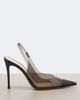 Gianvito Rossi Gianvito Rossi Leather-trimmed PVC slingback pumps - 5