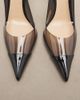 Gianvito Rossi Gianvito Rossi Leather-trimmed PVC slingback pumps - 6