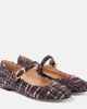 Gianvito Rossi Gianvito Rossi Mary Ribbon bouclé Mary Jane flats - 1