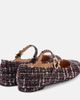 Gianvito Rossi Gianvito Rossi Mary Ribbon bouclé Mary Jane flats - 3