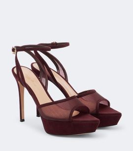Gianvito Rossi Gianvito Rossi Mesh platform slingback sandals