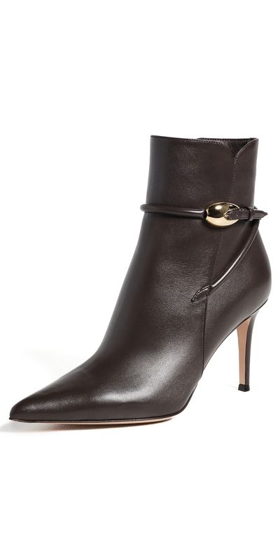 Gianvito Rossi Gianvito Rossi Nappa Booties Moka