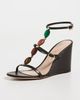 Gianvito Rossi Gianvito Rossi Nappa Wedge Sandals Moka - 2