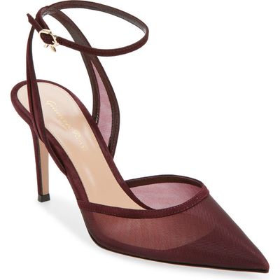 Gianvito Rossi Gianvito Rossi Pointed Toe Ankle Strap Pump