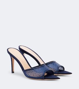 Gianvito Rossi Gianvito Rossi Rania embellished mesh mules