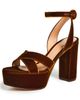 Gianvito Rossi Gianvito Rossi Sabrina Velluto Heels Brown - 1
