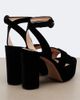 Gianvito Rossi Gianvito Rossi Sabrina velvet platform sandals - 3