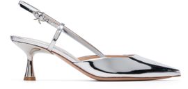Gianvito Rossi Gianvito Rossi Silver Ascent 55 Heels