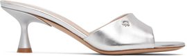 Gianvito Rossi Gianvito Rossi Silver Ascent 55 Mules