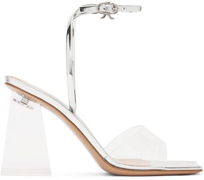 Gianvito Rossi Gianvito Rossi Silver Cosmic 85 Sandals