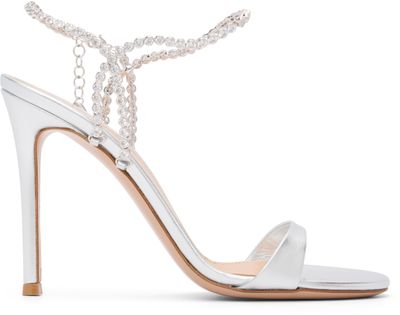 Gianvito Rossi Gianvito Rossi Silver Eternity Heeled Sandals