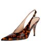Gianvito Rossi Gianvito Rossi Sofia Nuit Sling Heels Turtle Print - 1