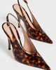 Gianvito Rossi Gianvito Rossi Sofia Nuit Sling Heels Turtle Print - 5