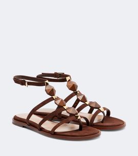 Gianvito Rossi Gianvito Rossi Studded suede thong sandals