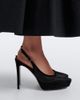 Gianvito Rossi Gianvito Rossi Suede-trimmed mesh platform slingback pumps - 2