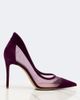 Gianvito Rossi Gianvito Rossi Suede-trimmed mesh pumps - 6