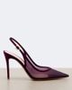 Gianvito Rossi Gianvito Rossi Suede-trimmed organza slingback pumps - 5