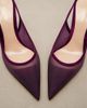 Gianvito Rossi Gianvito Rossi Suede-trimmed organza slingback pumps - 6