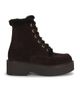 Gianvito Rossi Gianvito Rossi Suede & Fur Combat Boot - 1