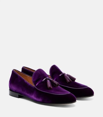 Gianvito Rossi Gianvito Rossi Tasseled velvet loafers