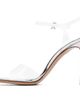 Gianvito Rossi Gianvito Rossi Transparent & Silver Cher Heeled Sandals - 3