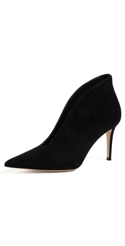 Gianvito Rossi Gianvito Rossi Vania Camoscio Heels Black