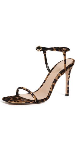 Gianvito Rossi Gianvito Rossi Velvet Leopard Stiletto Heels Leopard Print