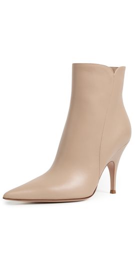 Gianvito Rossi Gianvito Rossi Vitello Glove Ankle Boots Sand