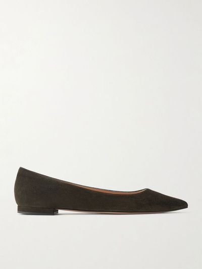 GIANVITO ROSSI Ginavito suede ballet flats