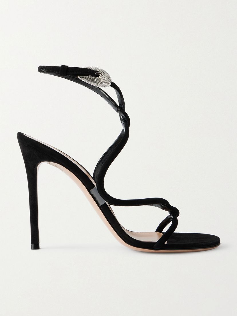 GIANVITO ROSSI Jungle Mamba 105 suede sandals