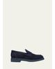 Gianvito Rossi Men's Harris Suede Penny Loafers - 1