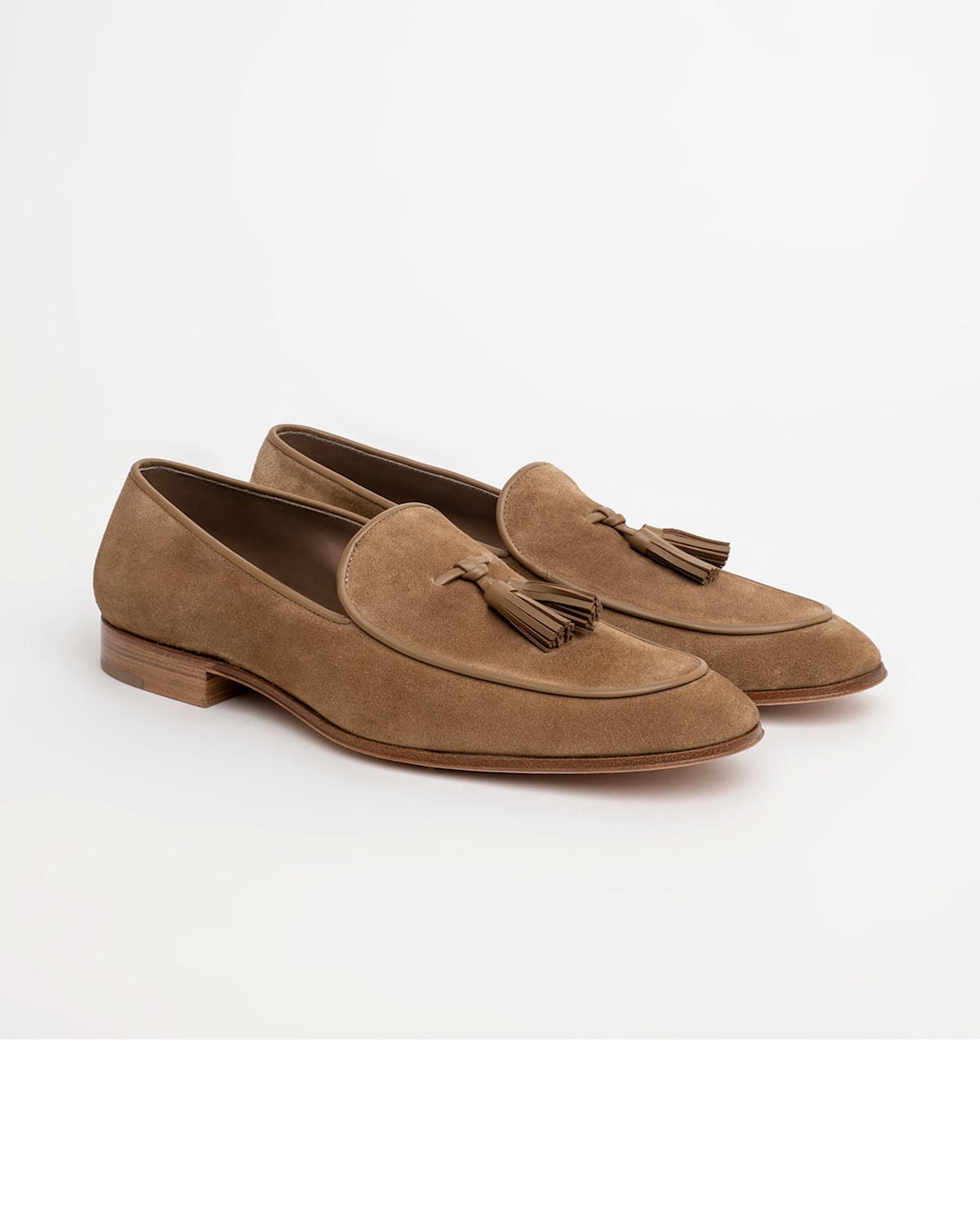 Gianvito Rossi Men's Leonardo Suede Vitello Tassel Loafer