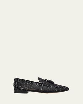 Gianvito Rossi Organza Crystal Loafers