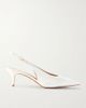 GIANVITO ROSSI Robbie 55 polished-leather slingback pumps - 1