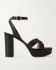 GIANVITO ROSSI Sabrina Haiti 70 raffia platform sandals - 1