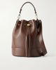 GIANVITO ROSSI Sienna tasseled leather drawstring bucket bag - 1